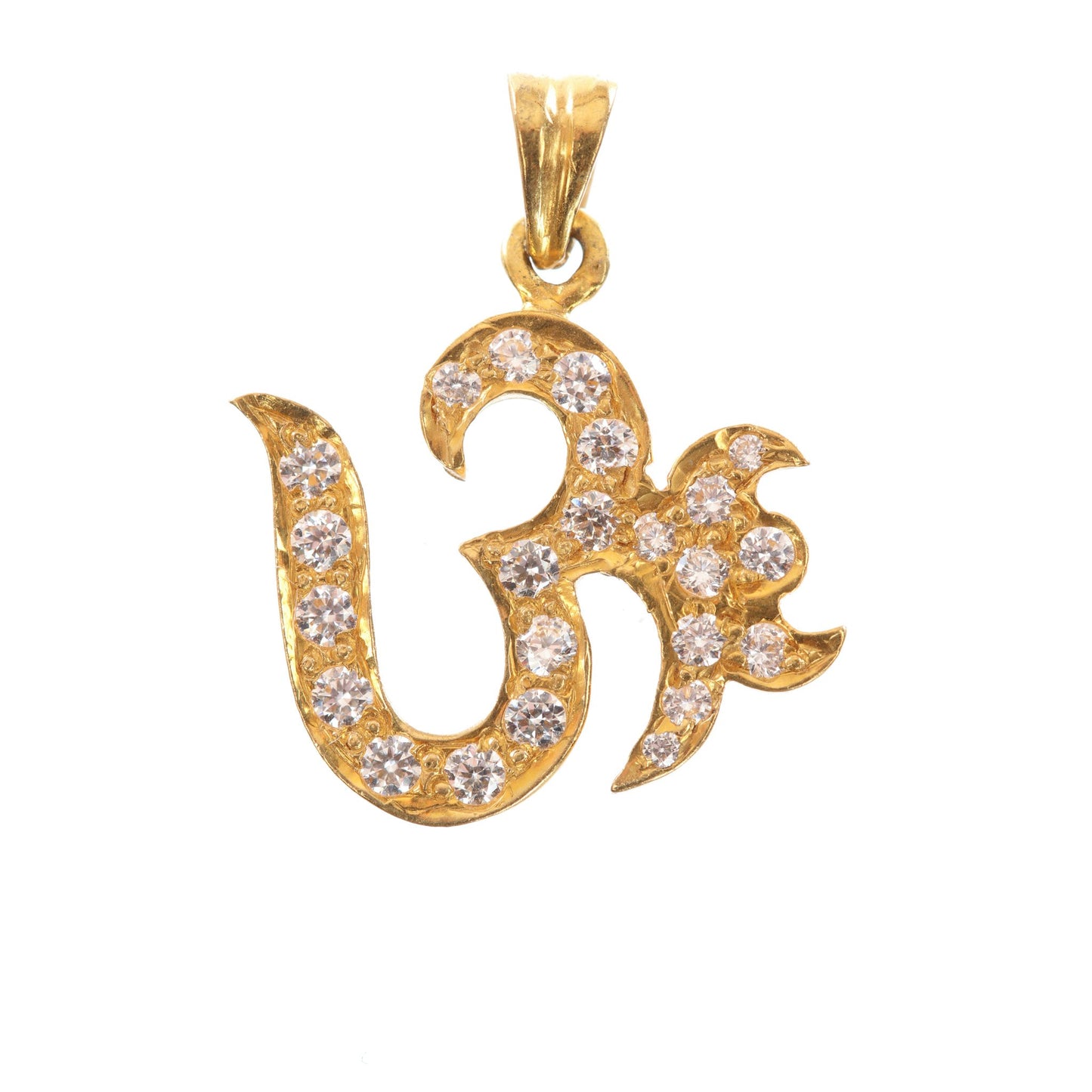 22 kt CZ Religious Pendant 72792377