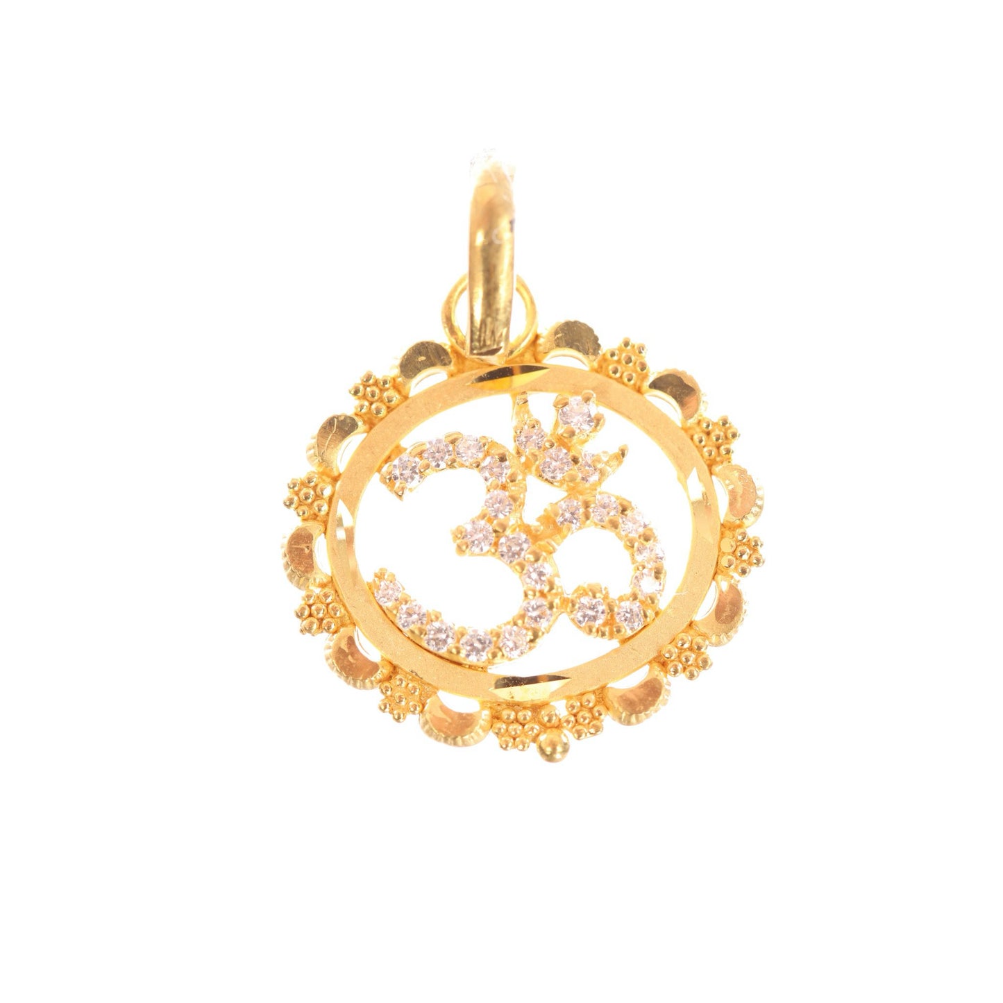 22 kt CZ Religious Pendant 74447947