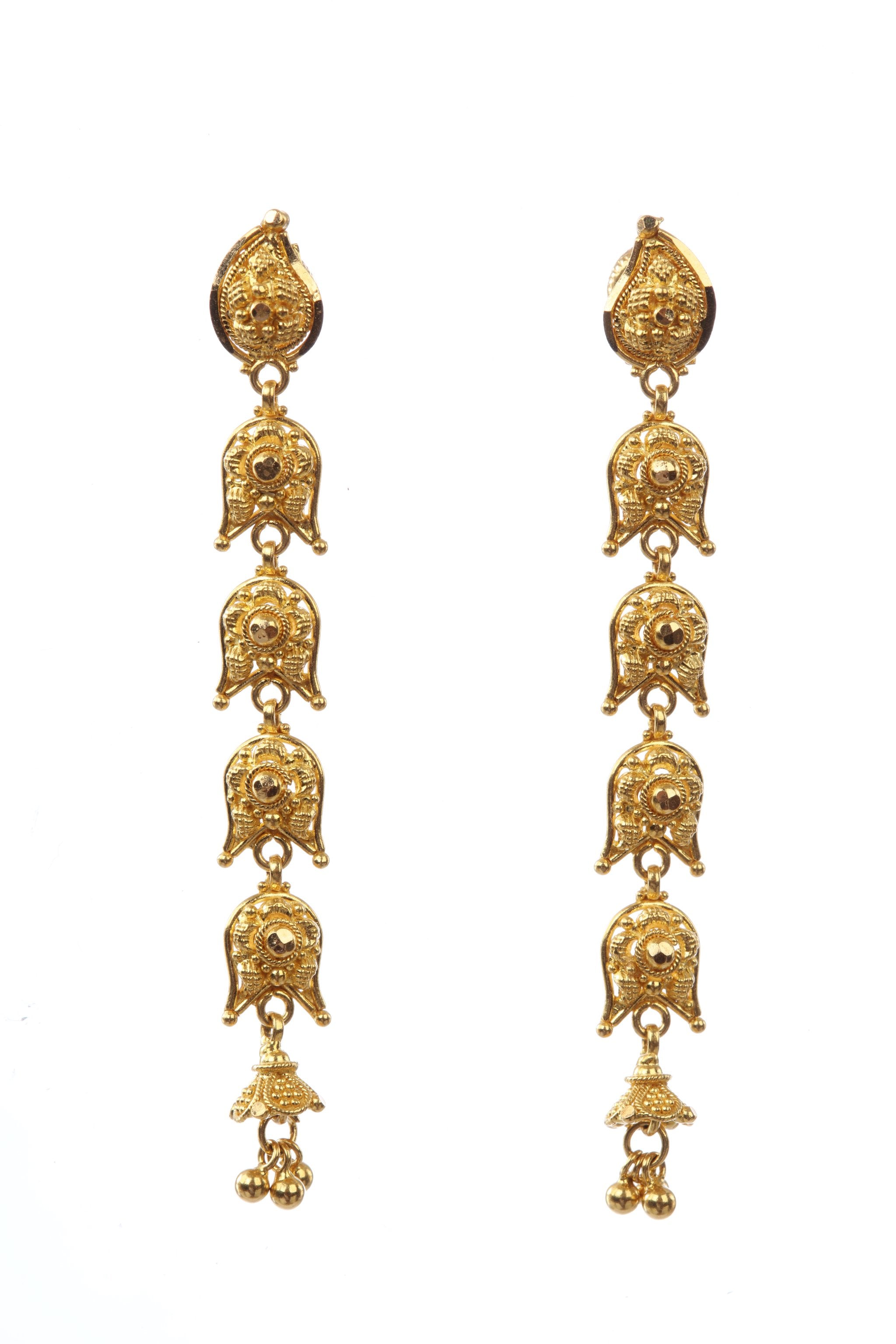 Details more than 253 gold traditional earrings designs latest