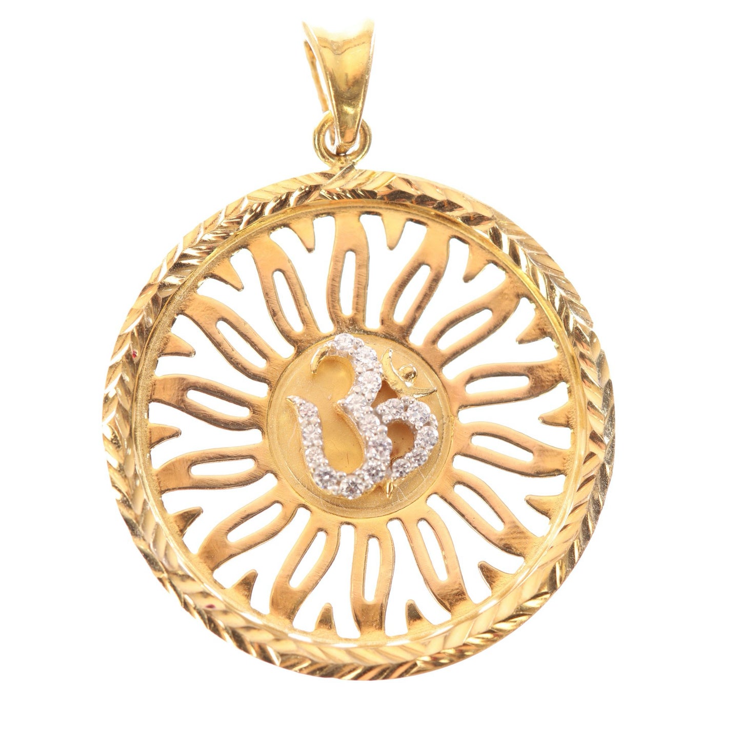 22 kt CZ Religious Pendant 74616022