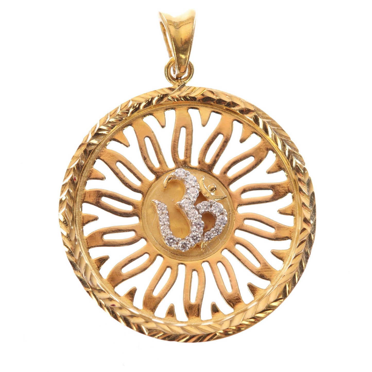 22 kt CZ Religious Pendant 74616022