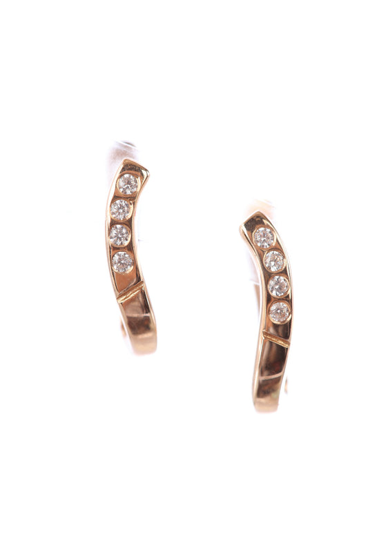 18 kt CZ Earrings 74684892