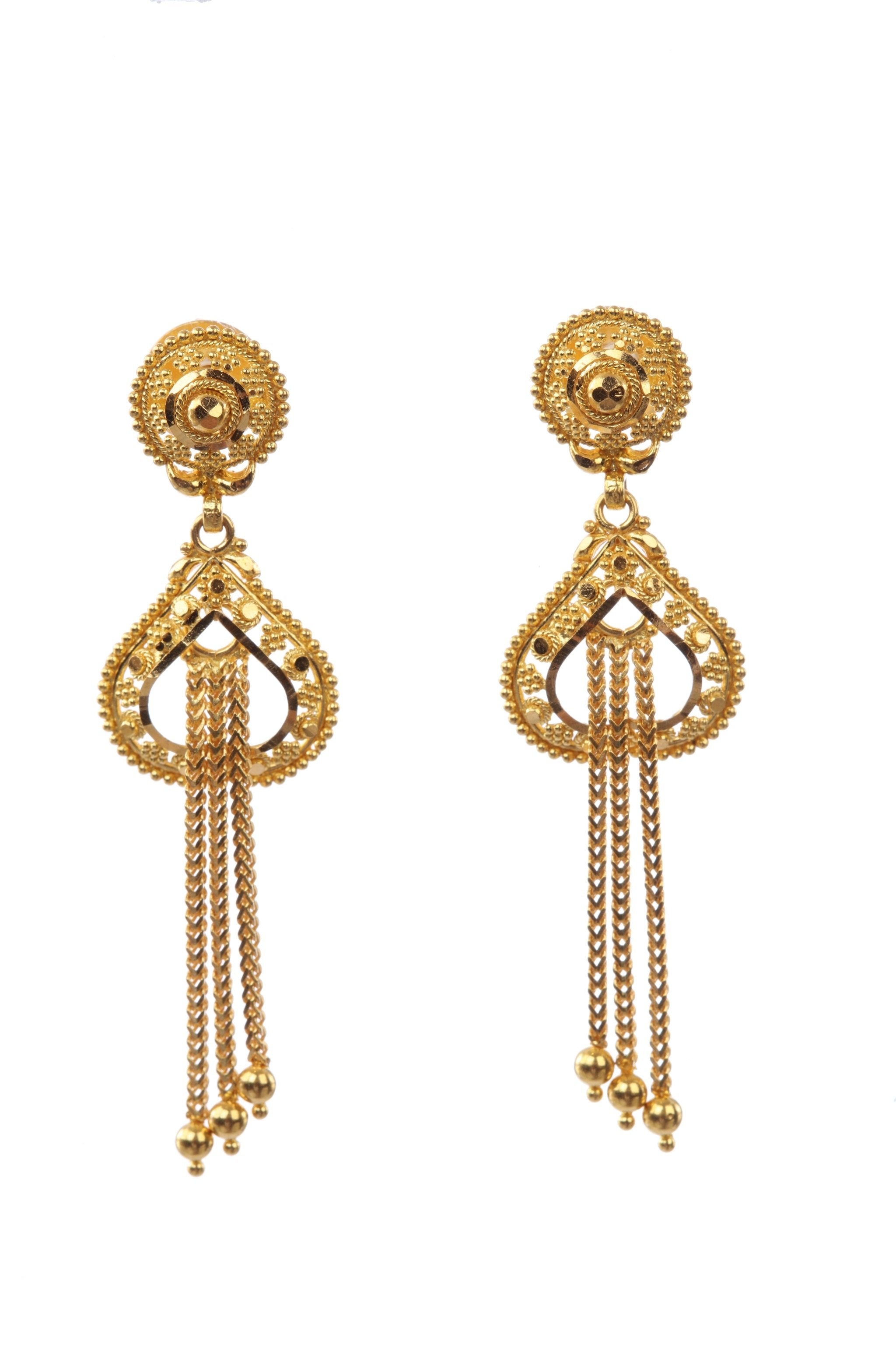 Latest design gold Jhumkas |Wedding bridal Jhumka jhumki earrings |One –  Indian Designs