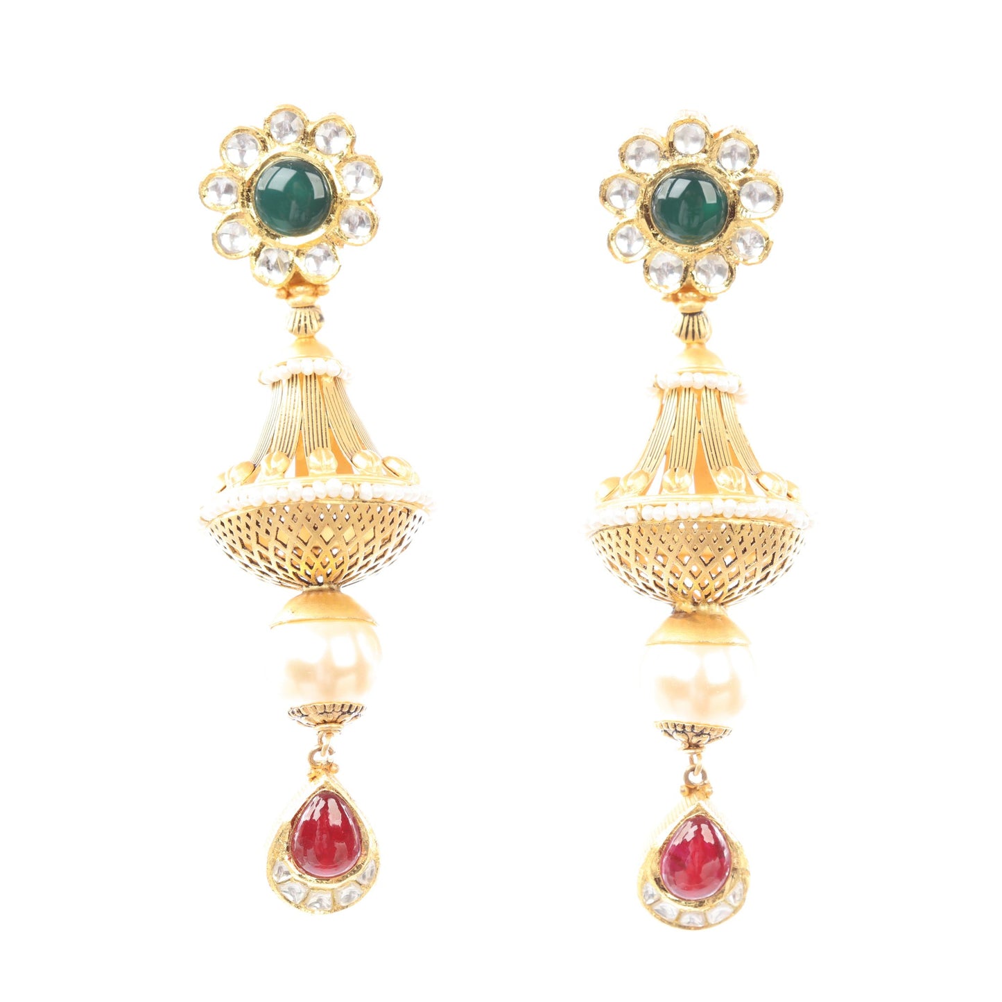 22 kt Kundan Earrings 74813001