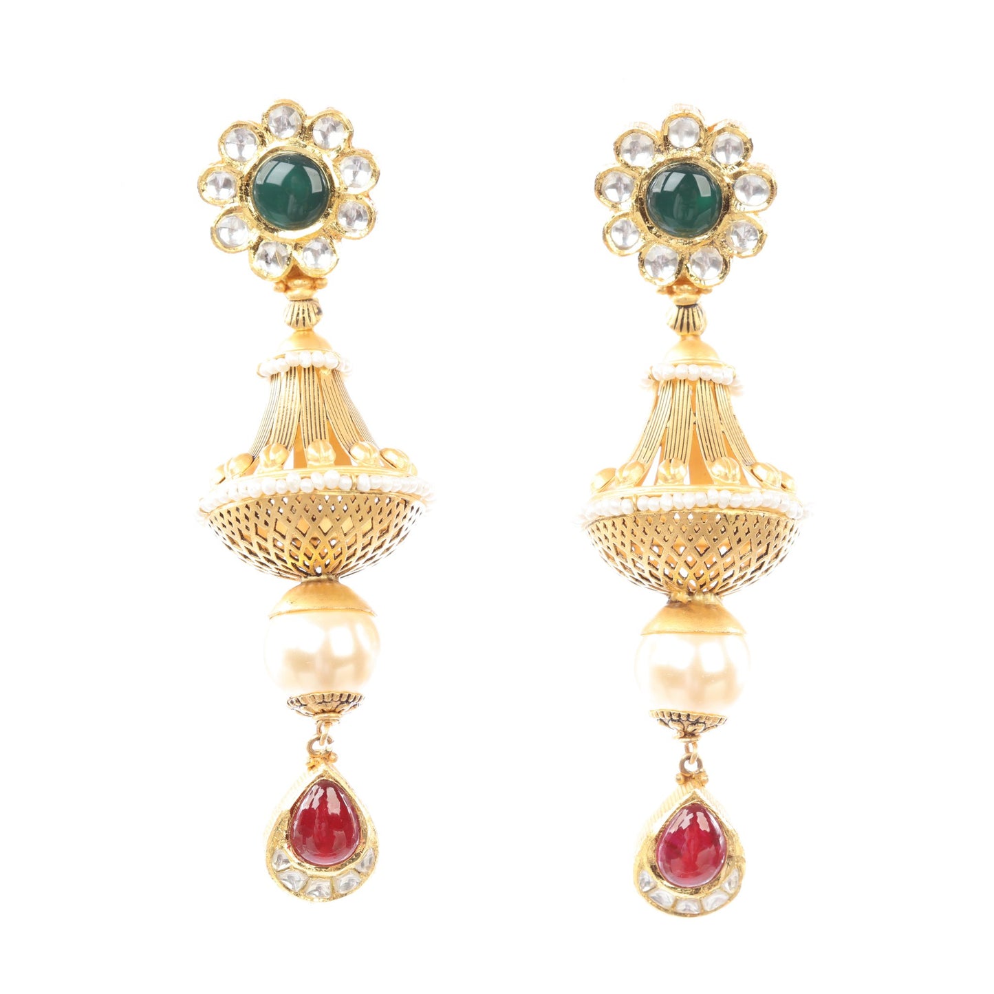 22 kt Kundan Earrings 74813001