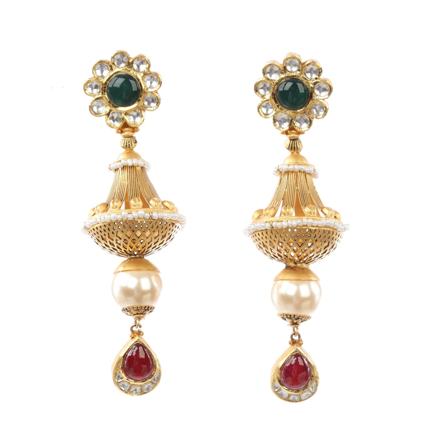 22 kt Kundan Earrings 74813001