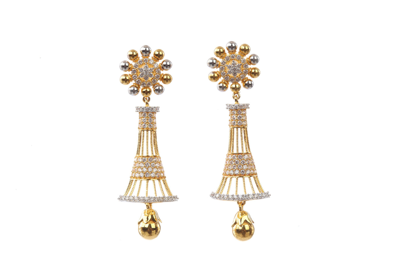 22 kt CZ Earrings 74819003