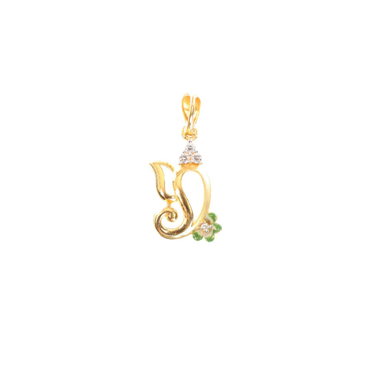 22 kt CZ Religious Pendant 74828623