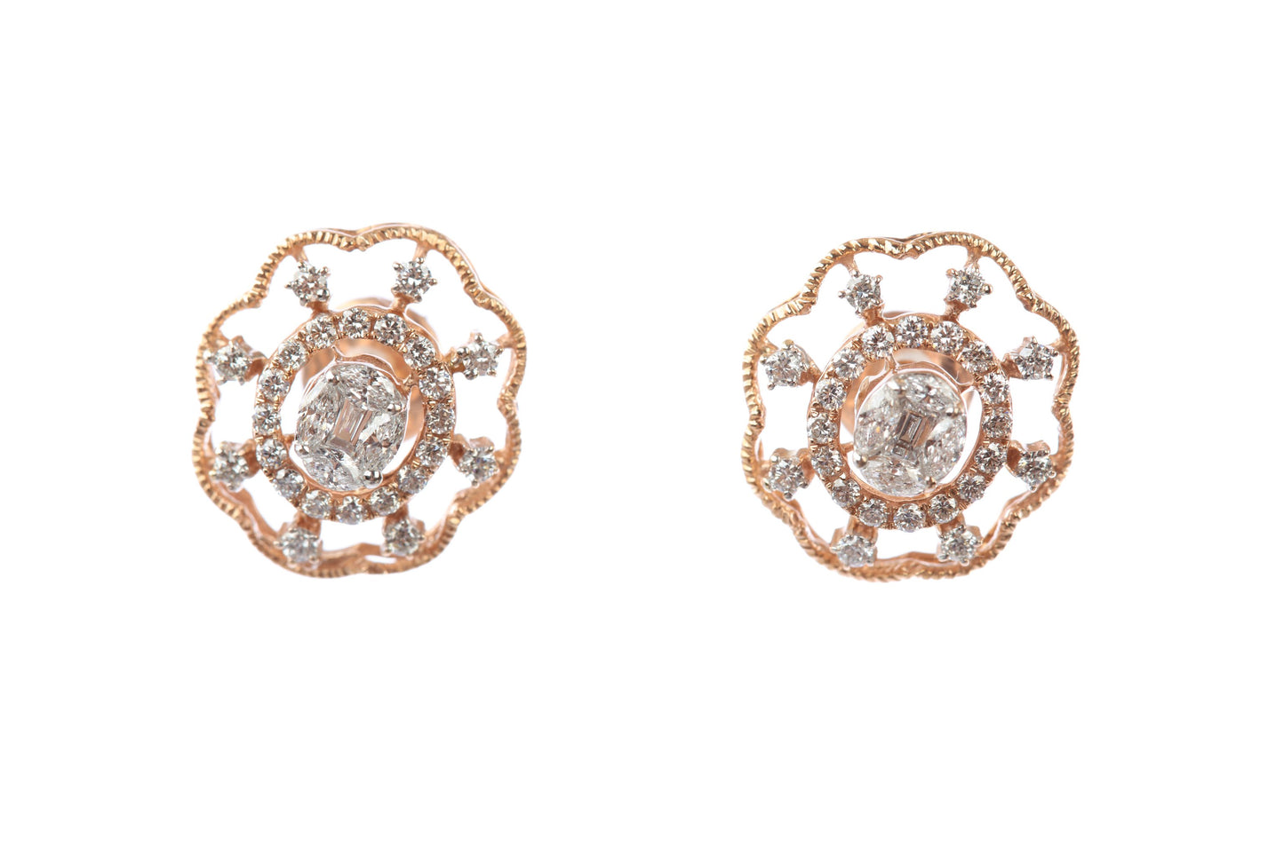 18 kt Diamond Earrings 74868995