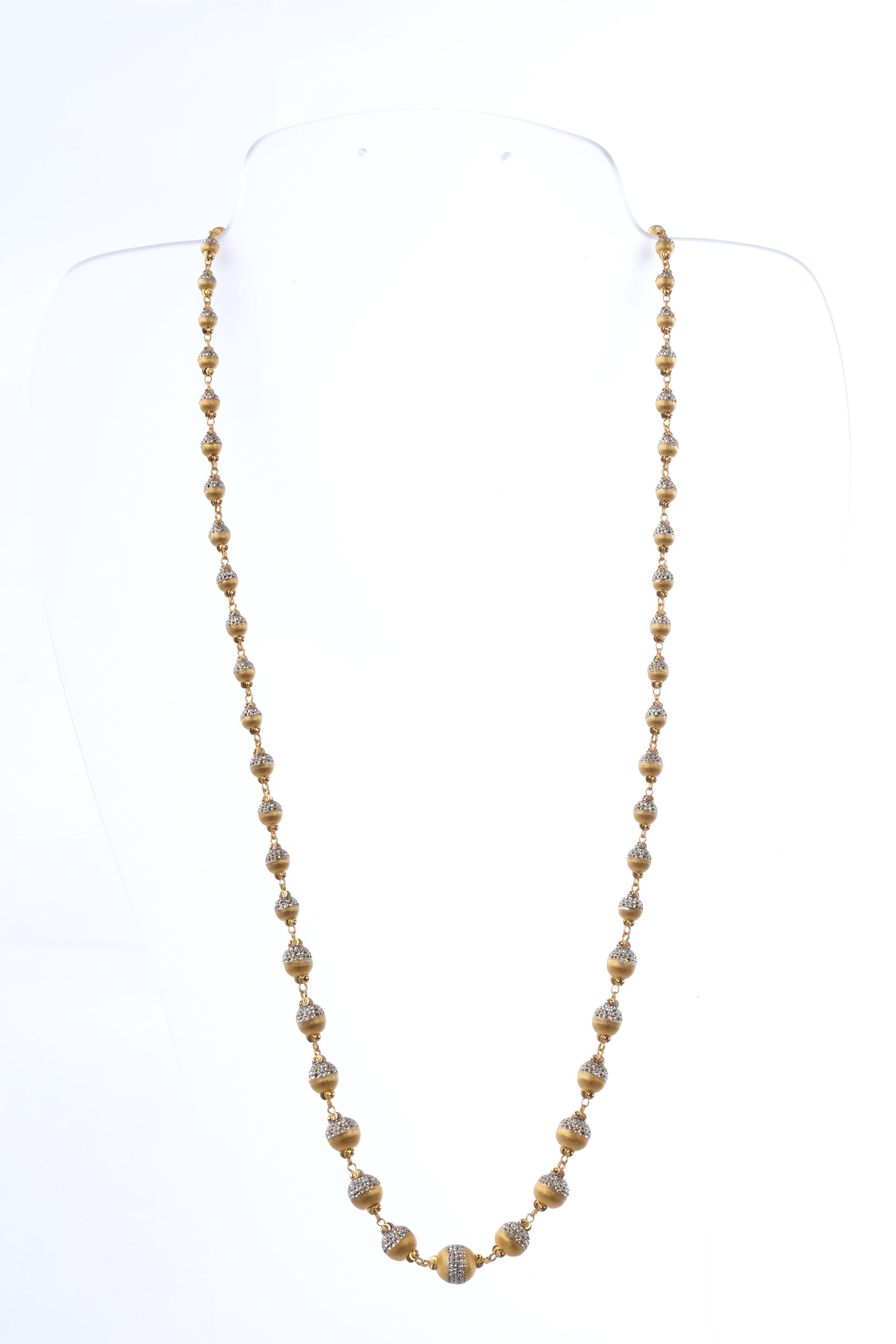 22 kt 38.60 GM Two-Tone Gold Chain | Gold Chains Online | Shop Now